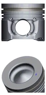 Поршень з кільцями FORD-PSA 75.5 1.6 HDI 9HE(DV6DBM) (вир-во) NURAL 8743360700