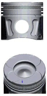 Поршень з кільцями RENAULT 70,00 1.3 D Multijet 199 B1.000,263 A2.000 (вир-во) NURAL 87-435706-00