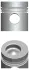 Поршень NURAL 87-740000-20 (фото 1)