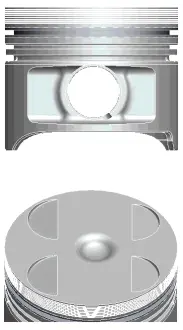 Engine piston. Поршень двигателя NURAL 8774310030