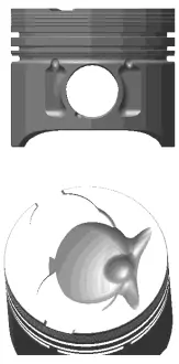 Engine piston. Поршень двигателя NURAL 8774310040