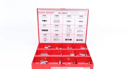 Комплект з\'єднувачів трубок гальмівних d=3.1-4.0 (К-кт 25 шт.) OJD QUICK BRAKE 0001C