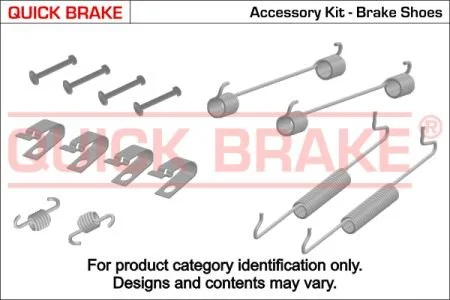 105-0005 QUICK BRAKE Комплект пружинок колодок ручного гальма OJD QUICK BRAKE 1050005