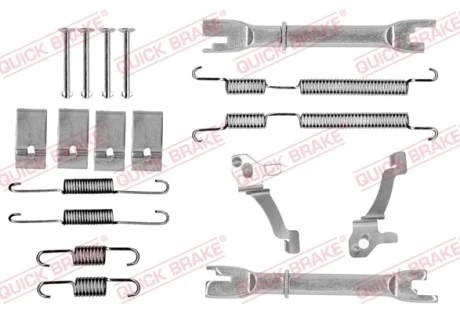 комплект пружинок колодок ручника hyundai getz/i10/i20/opel agila 02- (к-кт) OJD QUICK BRAKE 1050017S