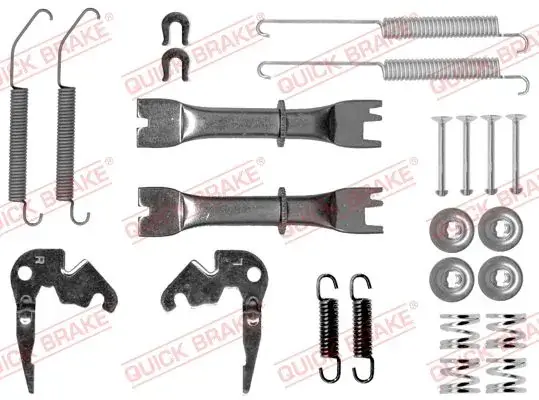 комплект пружинок колодок ручника citroen C-Zero/Nissan NV200/NV300 10- (повний) OJD QUICK BRAKE 1050033S - фото 1