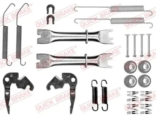 монтажний набір гальмівної колодки NISSAN NV200, NV200 / EVALIA 1.5D/1.6 02.10- OJD QUICK BRAKE 1050033S02 - фото 1