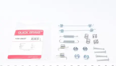 Комплект пружинок колодок ручника Renault Megane I -03 (203x38) Bendix OJD QUICK BRAKE 105-0657