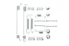 Комплект пружинок колодок ручника Fiat Fiorino 1.1-1.7TD 87-01 (Bosch) OJD QUICK BRAKE 105-0672 (фото 1)
