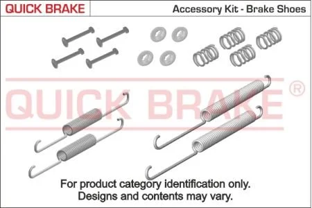 105-0825 QUICK BRAKE Комплект пружинок колодок ручного гальма OJD QUICK BRAKE 1050825