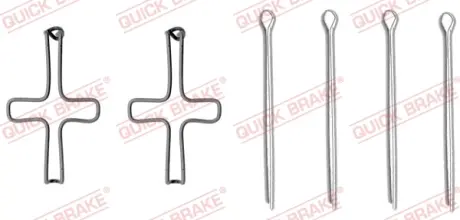 Монтажний компл.,гальм.колодки OJD QUICK BRAKE 1091099