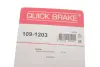 Планка супорта (заднього) прижимна (к-кт) Honda Accord V/Civic VII 93-05 (Akebono) OJD QUICK BRAKE 109-1203 (фото 2)