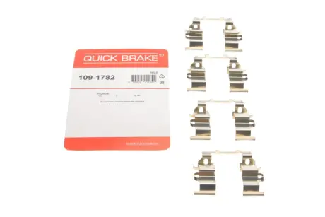 Планка супорта (переднього) прижимна (к-кт) Hyundai i10/i20 08- (Mando) OJD QUICK BRAKE 109-1782
