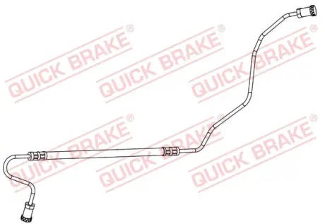 Шланг гальмівний (задній) Citroen C3/Peugeot 207 06- (R) OJD QUICK BRAKE 96.018