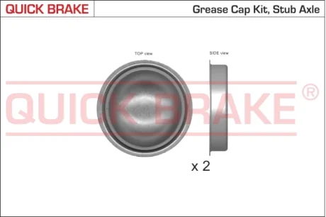 QUICK BRAKE Пилозахисні ковпачки для ступиці OJD QUICK BRAKE 9822K