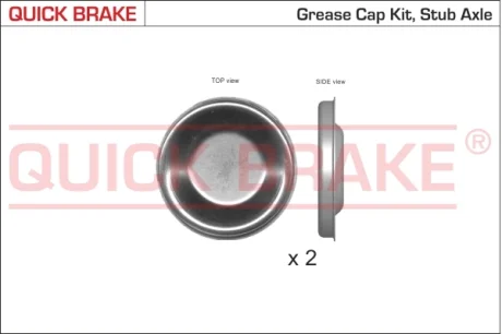 QUICK BRAKE Пилозахисні ковпачки для ступиці OJD QUICK BRAKE 9826K