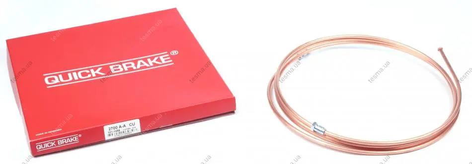 Трубка гальмівна 2.70м OJD QUICK BRAKE CU-2700A-A (фото 1)
