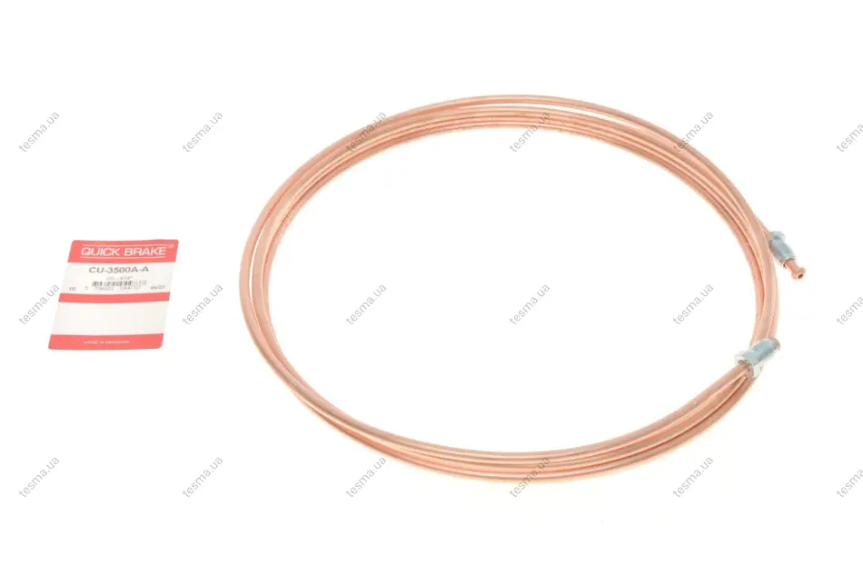 трубка гальмівна 3.50м OJD QUICK BRAKE CU-3500A-A - фото 1