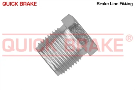 QUICK BRAKE З\'єднувач трубки гальмівний (M14x1.5/L=17mm/d=8.2mm) OJD QUICK BRAKE ZA