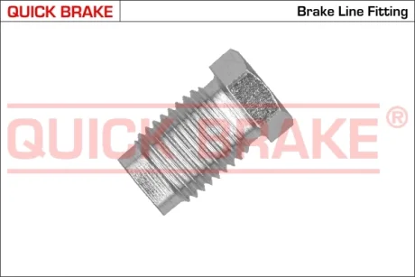 QUICK BRAKE З\'єднувач трубки гальмівний (M14x1.5/L=25mm/d=8.5mm) OJD QUICK BRAKE ZE