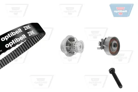 Водяной насос + комплект зубчатого ремня OPTIBELT KT1002W1