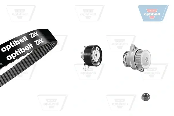 Водяной насос + комплект зубчатого ремня OPTIBELT KT1032W2 (фото 1)