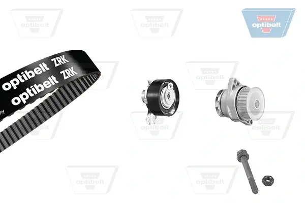 Водяной насос + комплект зубчатого ремня OPTIBELT KT1034W2 (фото 1)