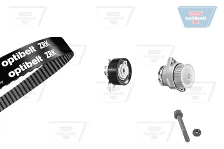 Водяной насос + комплект зубчатого ремня OPTIBELT KT1034W2