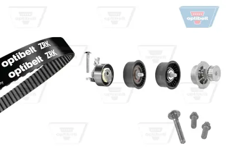 Водяной насос + комплект зубчатого ремня OPTIBELT KT1207W3