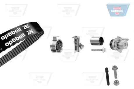 Водяной насос + комплект зубчатого ремня OPTIBELT KT1236W2