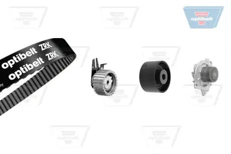 Водяной насос + комплект зубчатого ремня OPTIBELT KT1404W2