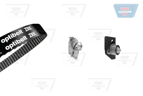 Водяной насос + комплект зубчатого ремня OPTIBELT KT1434W1