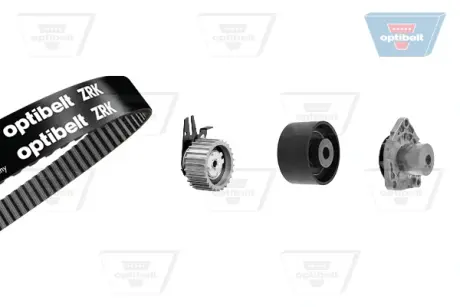 Водяной насос + комплект зубчатого ремня OPTIBELT KT1547W1