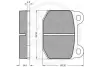 Комплект тормозных колодок, дисковый тормоз OPTIMAL 01420 (фото 2)