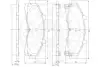Комплект тормозных колодок, дисковый тормоз OPTIMAL 10038 (фото 3)