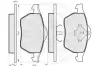 Комплект тормозных колодок, дисковый тормоз OPTIMAL 10064 (фото 3)