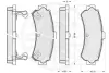 Комплект тормозных колодок, дисковый тормоз OPTIMAL 10098 (фото 3)