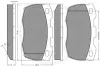 Комплект тормозных колодок, дисковый тормоз OPTIMAL 10105 (фото 3)