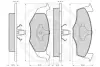 Комплект тормозных колодок, дисковый тормоз OPTIMAL 10106 (фото 3)