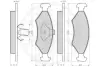 Комплект тормозных колодок, дисковый тормоз OPTIMAL 10107 (фото 2)