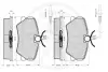 Комплект тормозных колодок, дисковый тормоз OPTIMAL 10126 (фото 3)
