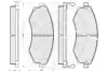 Комплект тормозных колодок, дисковый тормоз OPTIMAL 10130 (фото 3)