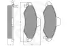 Комплект тормозных колодок, дисковый тормоз OPTIMAL 10207 (фото 3)