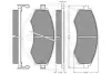 Комплект тормозных колодок, дисковый тормоз OPTIMAL 10237 (фото 3)