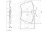 Комплект тормозных колодок, дисковый тормоз OPTIMAL 10277 (фото 3)