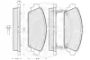 Комплект тормозных колодок, дисковый тормоз OPTIMAL 10322 (фото 2)
