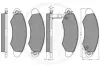Комплект тормозных колодок, дисковый тормоз OPTIMAL 10326 (фото 3)