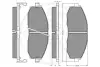 Комплект тормозных колодок, дисковый тормоз OPTIMAL 10327 (фото 3)