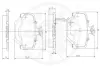 Комплект тормозных колодок, дисковый тормоз OPTIMAL 10329 (фото 3)