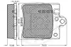 Комплект тормозных колодок, дисковый тормоз OPTIMAL 10340 (фото 3)