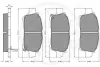 Комплект тормозных колодок, дисковый тормоз OPTIMAL 10347 (фото 2)